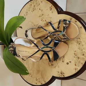 Alexandre Birman Snake Skin Sandals